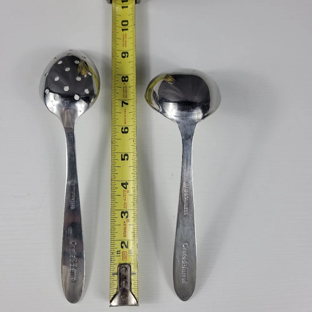 Crate & Barrel Spoons 18/10 Stainless